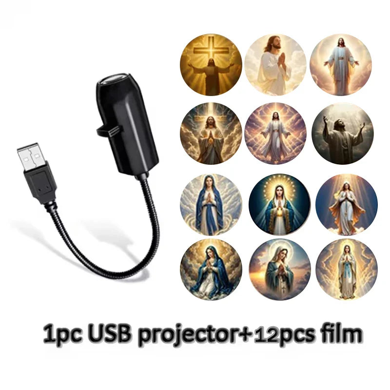 Jesus & Mary Projector (12 Slides)